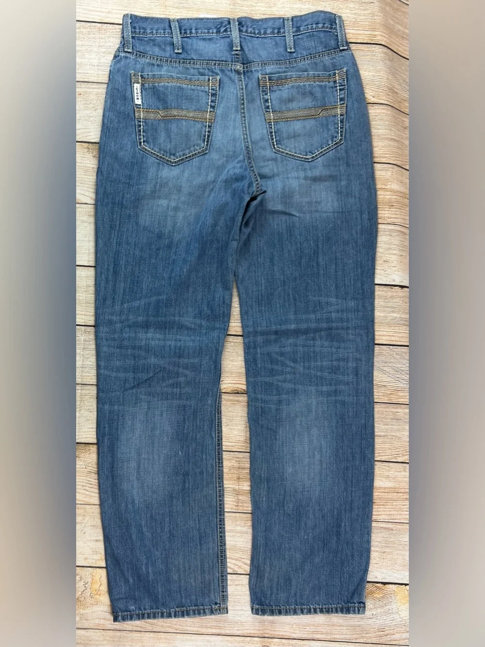 Mens Cinch White Label Western Denim Blue Jeans Relaxed Fit Size 33x34